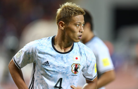 French Crop - Keisuke Honda gaya rambut pemain bola timnas world cup 2018.