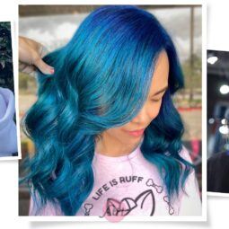 kompilasi warna rambut biru untuk pria dan wanita