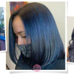 kompilasi warna rambut blue black