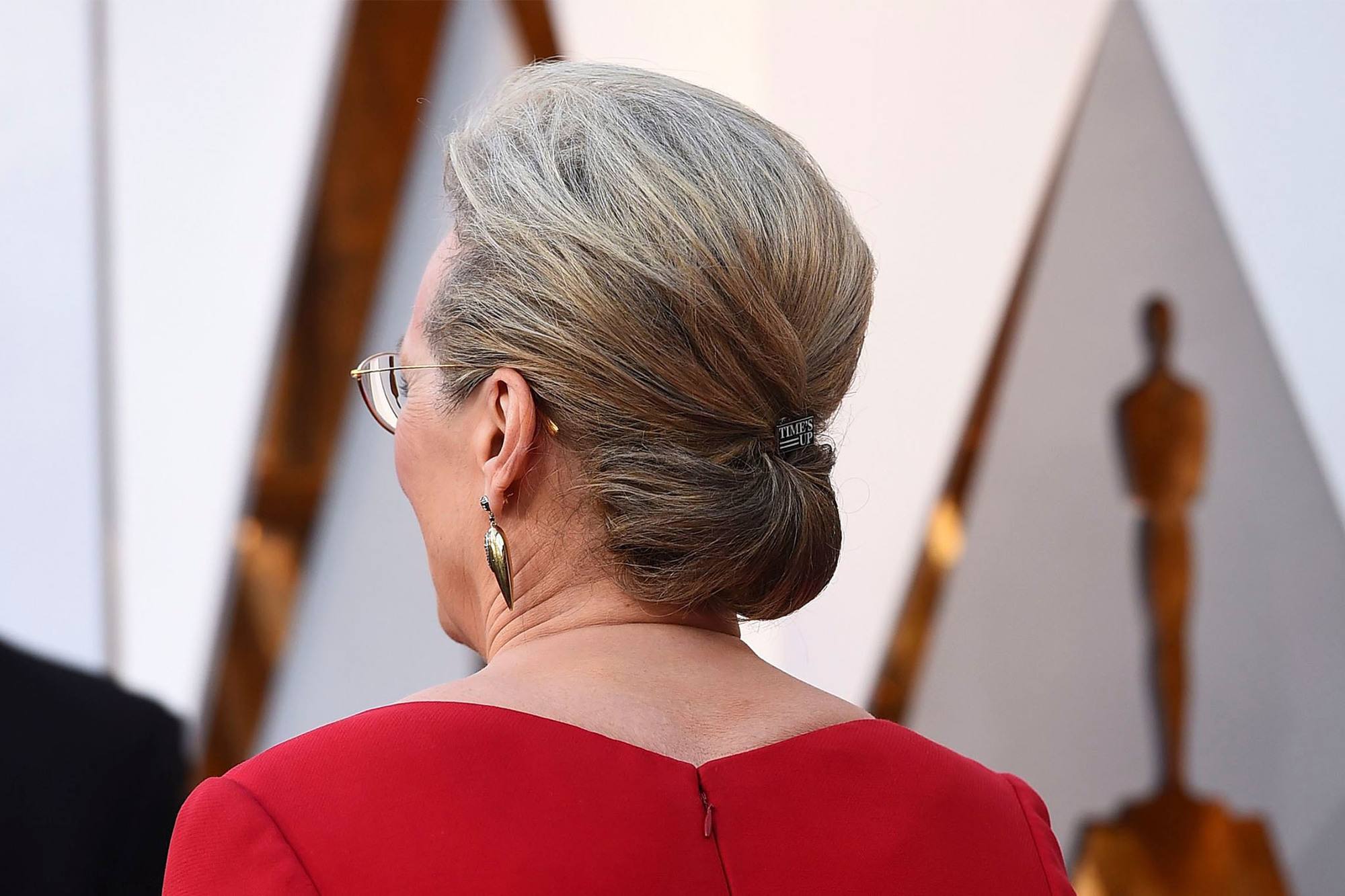 Meryl Streep con peinado recogido con volumen