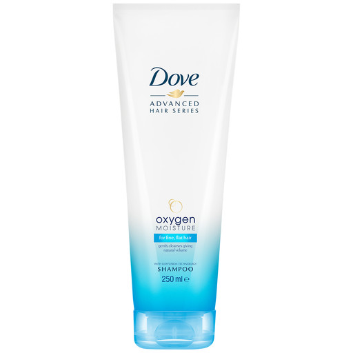 Dove Oxygen Moisture Shampoo_front of bottle_250ml_product image