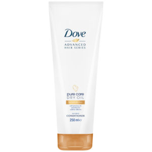 Dove Pure Care Dry Oil Shampoo_front of bottle_250ml_product image