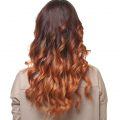 woman with ombre hair colour long wavy hair