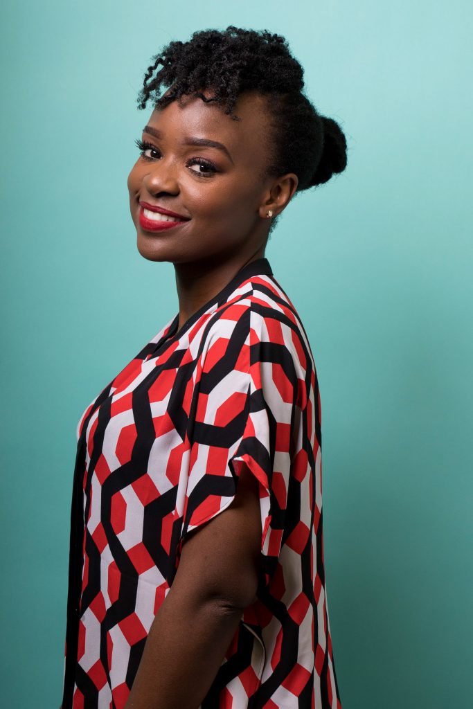 twist out fringe with a bun