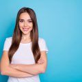 woman with smooth sleek long hair