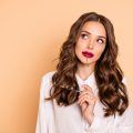 woman with long medium wavy hair