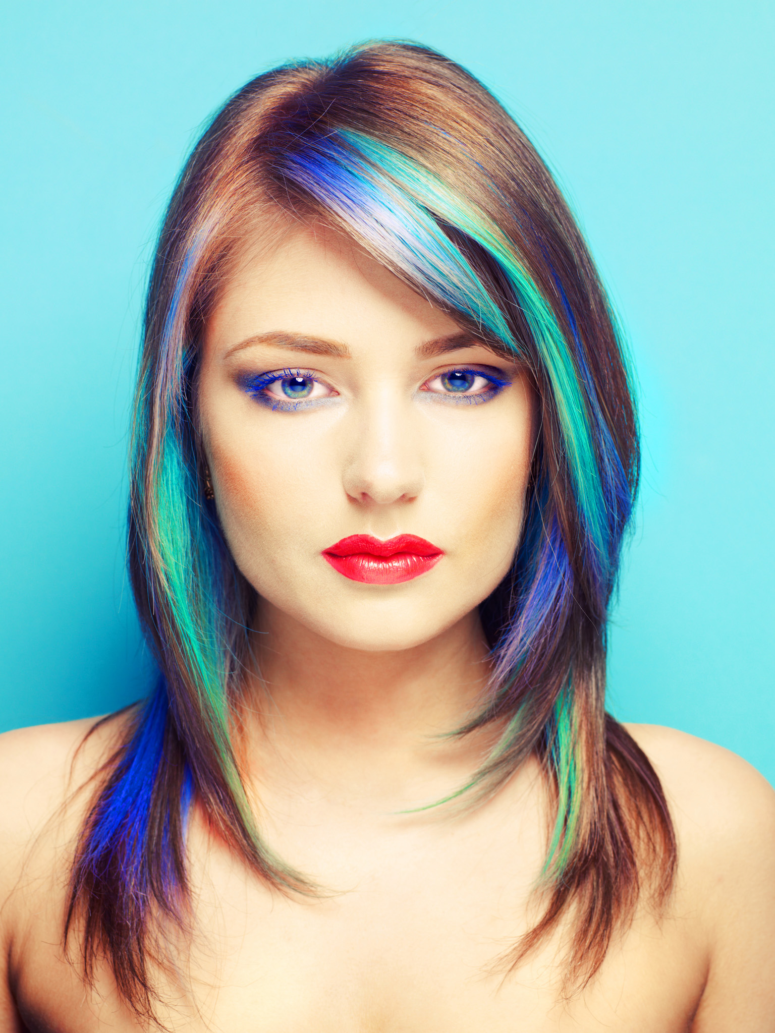 Describing multi-coloured hair streaks