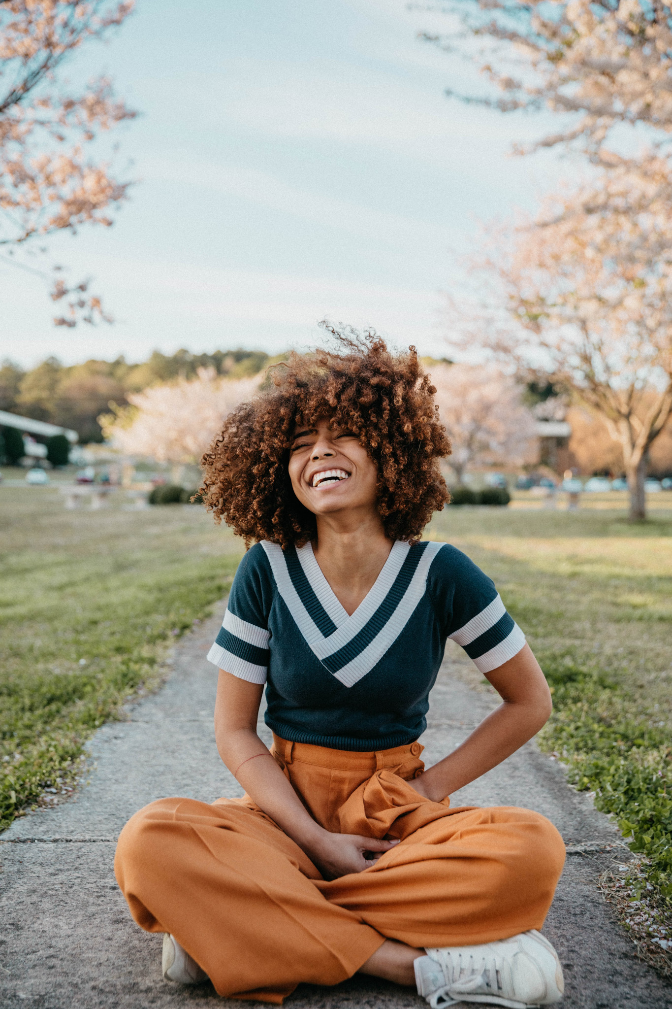 Natural hair with curls