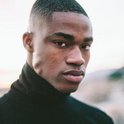 man with fade hairstyle