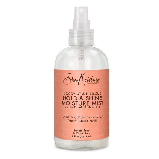 Shea Moisture Coconut & Hibiscus Hold & Shine Moisture Mist front of pack