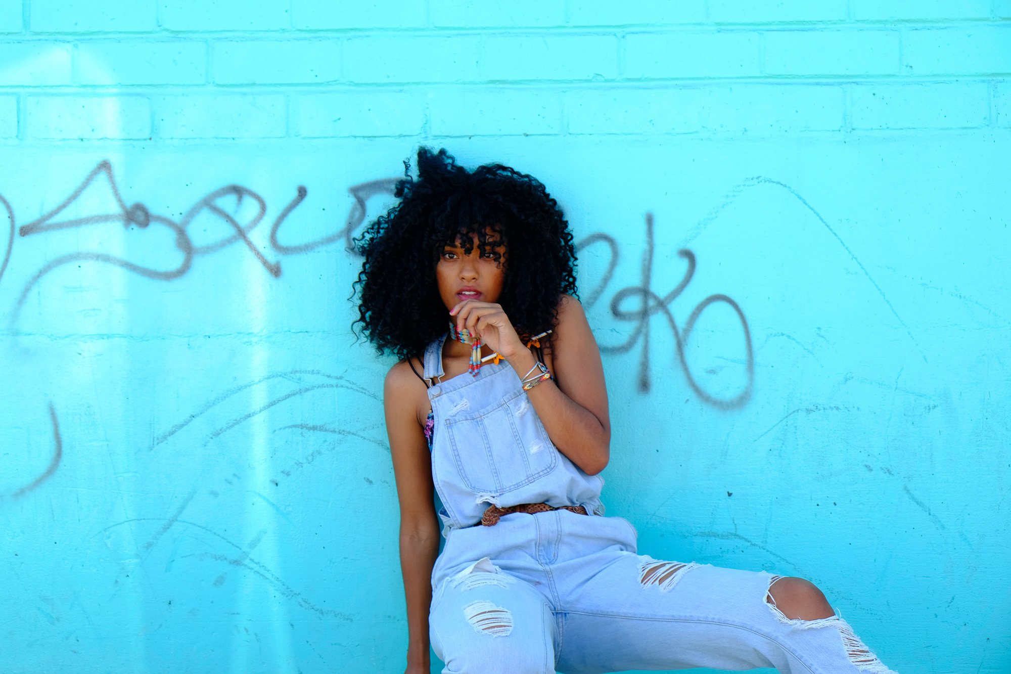 hairstyles for work: woman with a big, bold afro