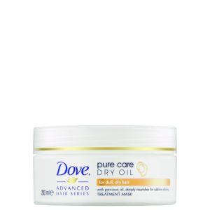 tub of Dove Advanced Hair Series Pure Care Dry Oil Treatment Mask Front of pack