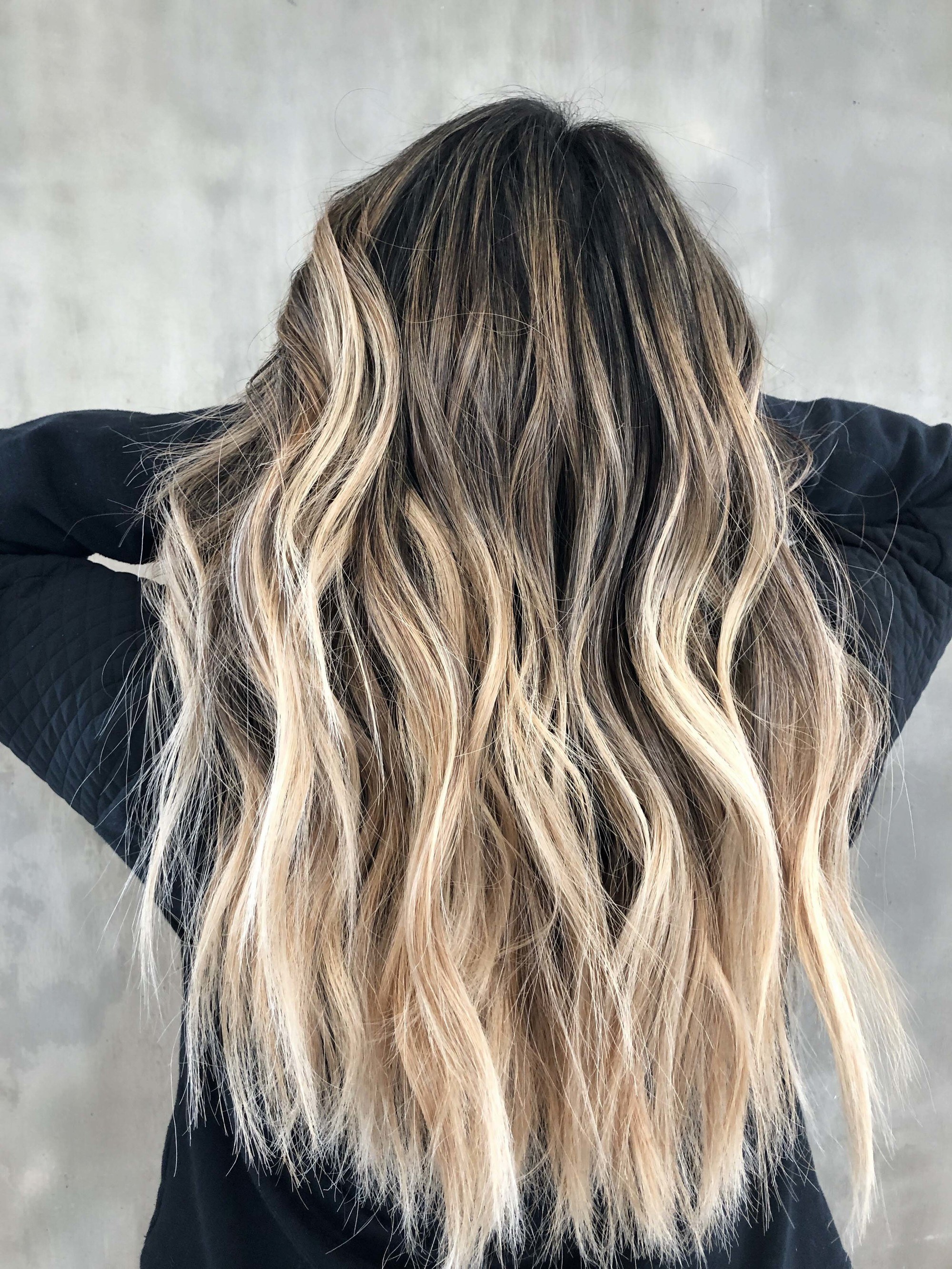 Balayage colour hair for work