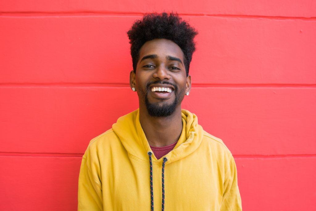 Man with short sides and textured top hairstyle