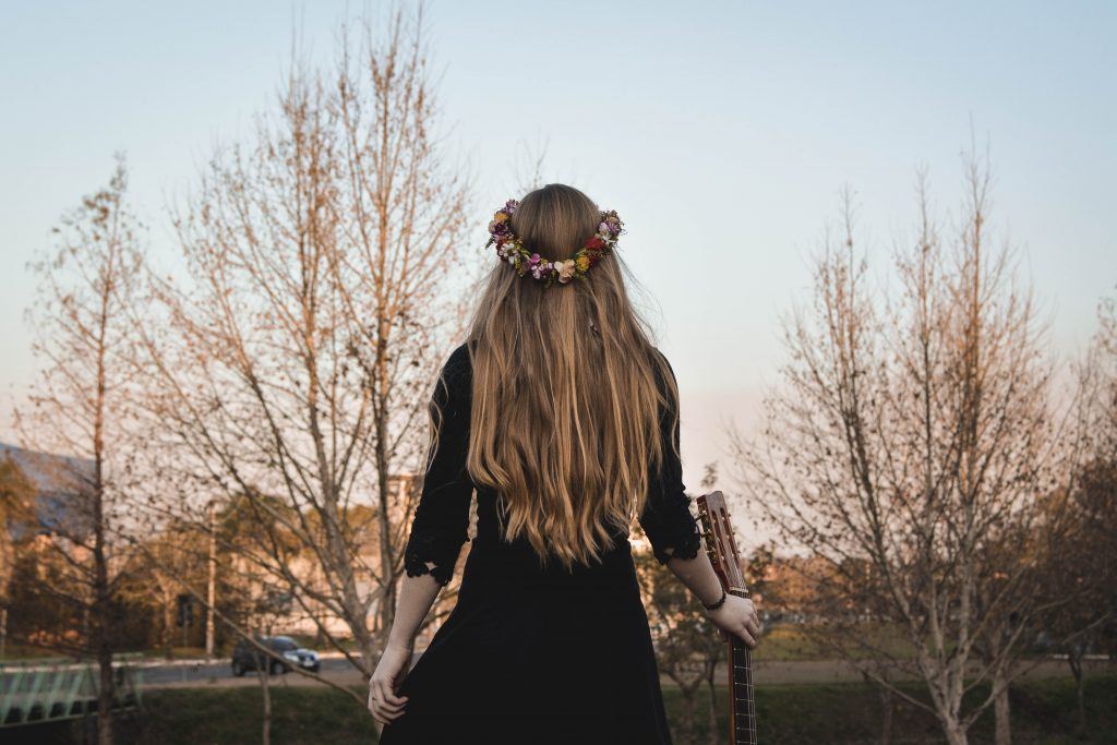 Light brown hair with highlights