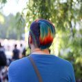 Rainbow hair for pride