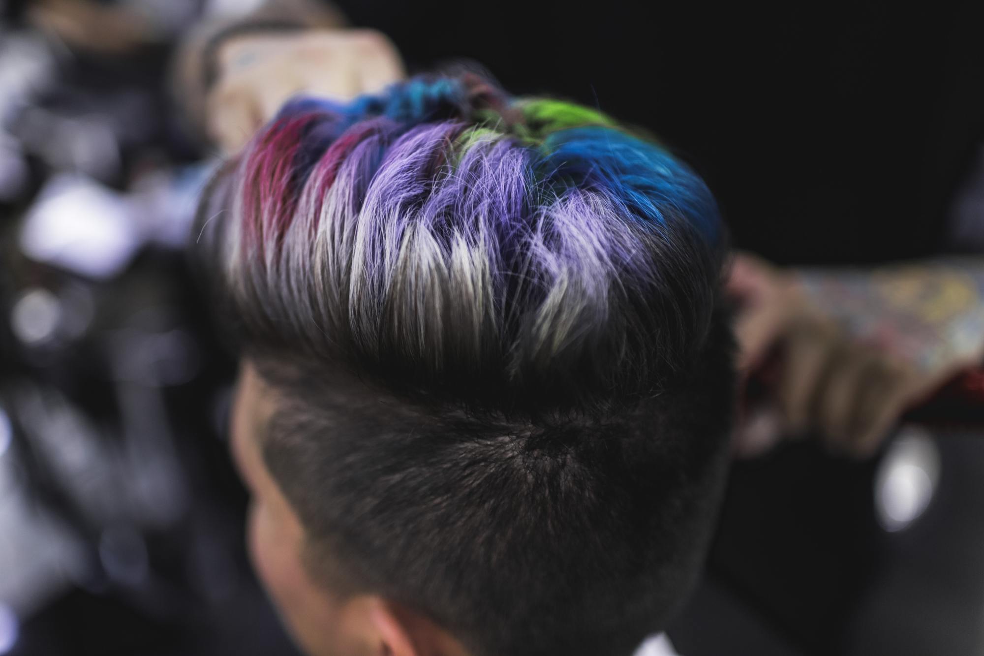 Unicorn hair colours