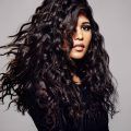 Woman with loose, wavy curls