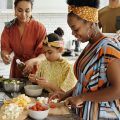 Family head wraps and scarves
