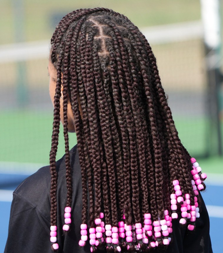 Braids and beads hairstyle