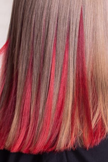 Underlights hair rojo para mujer
