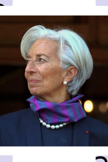 Christine Lagarde, una de las mujeres más poderosas del mundo, con cabello corto