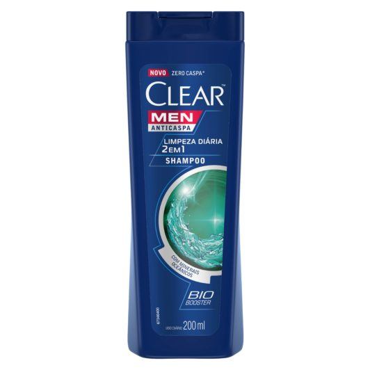 Shampoo Clear Men Limpeza Diária 2 em 1