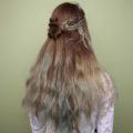 modelo de tranças para cabelos longos semipreso