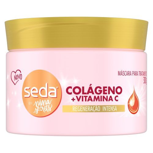Embalagem da Máscara para Tratamento Seda Colágeno + Vitamina C by Niina Secrets