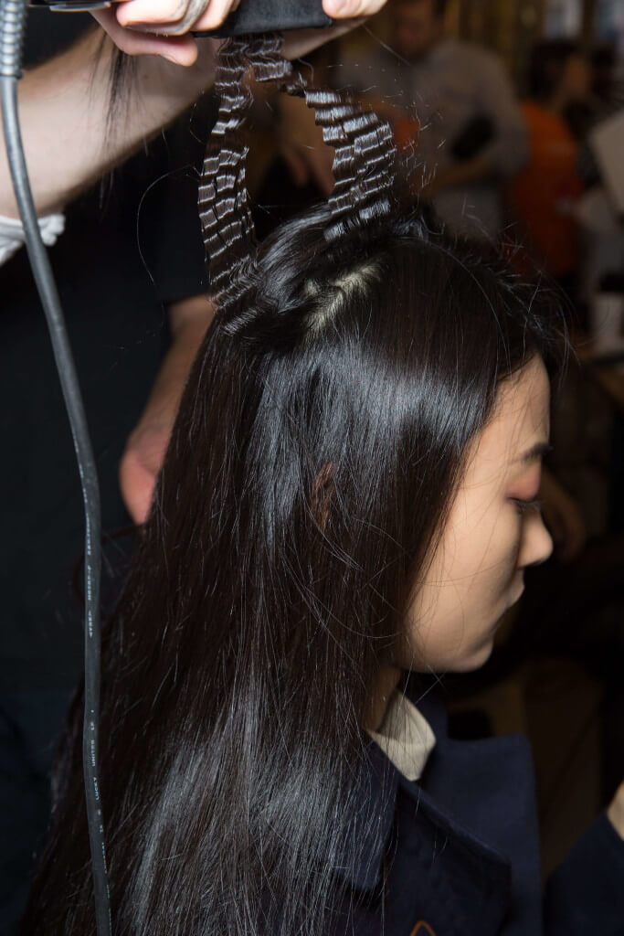 Asian hair crimps
