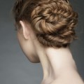 braided updo bridesmaid hairst