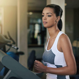 relaxed hair health at the gym