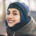 fall hair trends blue hair