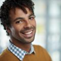 Curly hairstyles for men soft fringe