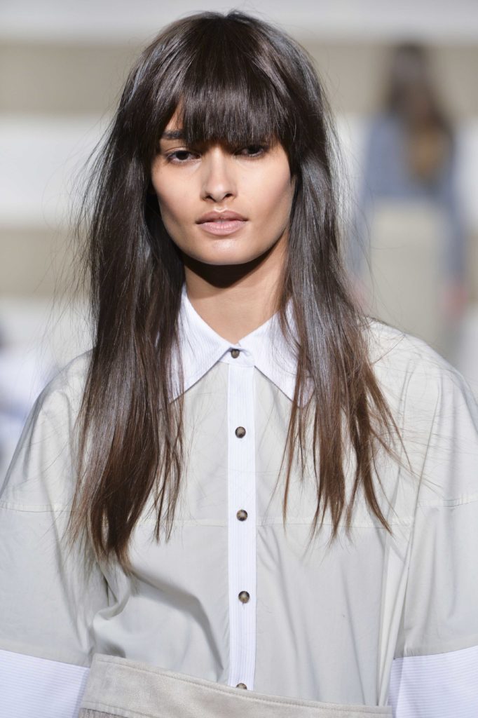 best hairstyles for thin hair razored bangs