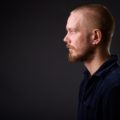military haircut light blonde beard