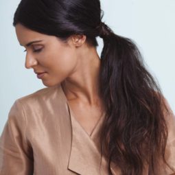 twisted easy ponytail side view