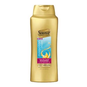 suave morocan infusion color care shampoo front view