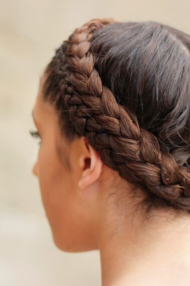 How to Create the Milkmaid Braid in Less than 15 Minutes | All Things ...