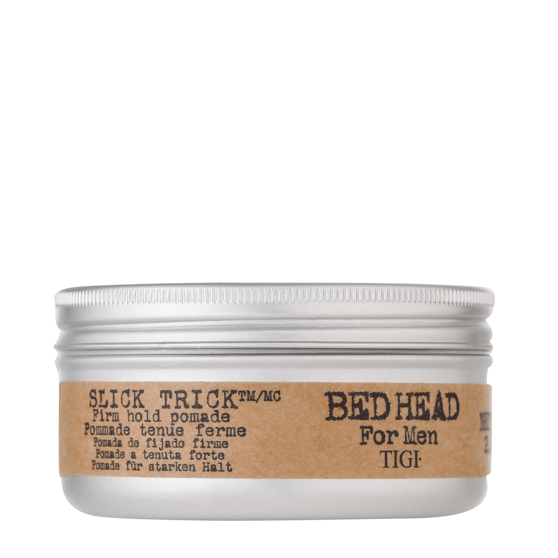 BED HEAD FOR MEN BY TIGI SLICK TRICK FIRM HOLD POMADE front view