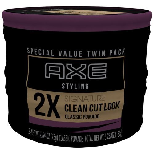axe classic pomade clean cut look front view