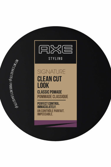 axe styling signature clean cut look classic pomade hairdressing top view