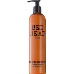bed head by tigi colour goddess oil infused shampoo front view