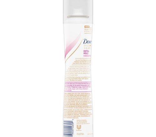 dove exhale extra hold hairspray rear view