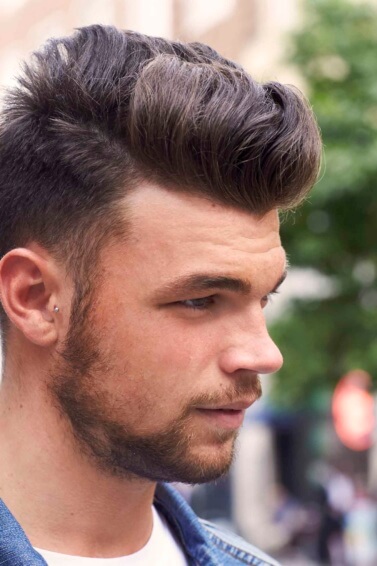 best short hairstyles for men with thick hair modern pomp