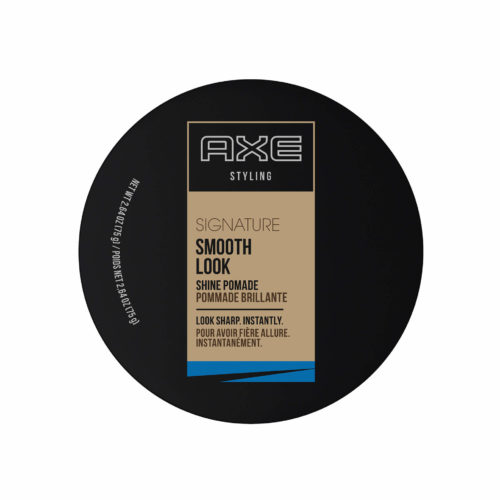 axe styling signature smooth look shine pomade top view