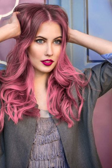 pink hairstyles for breast cancer awareness spray on