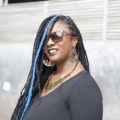 Cute Natural Hairstyles blue braids