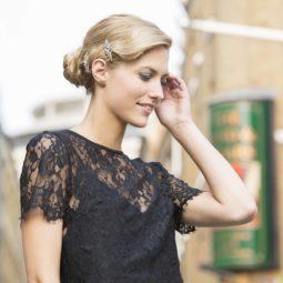 Long Hairstyles for Women vintage updo