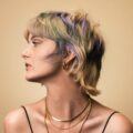 haircuts for thin hair blonde violet highlights mullet